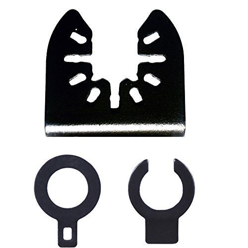 EZARC Titanium Oscillating Tool Blades, Oscillating Multitool Blades for Metal, Wood Nails, Screws Cutting, Plastic, 3 Pack