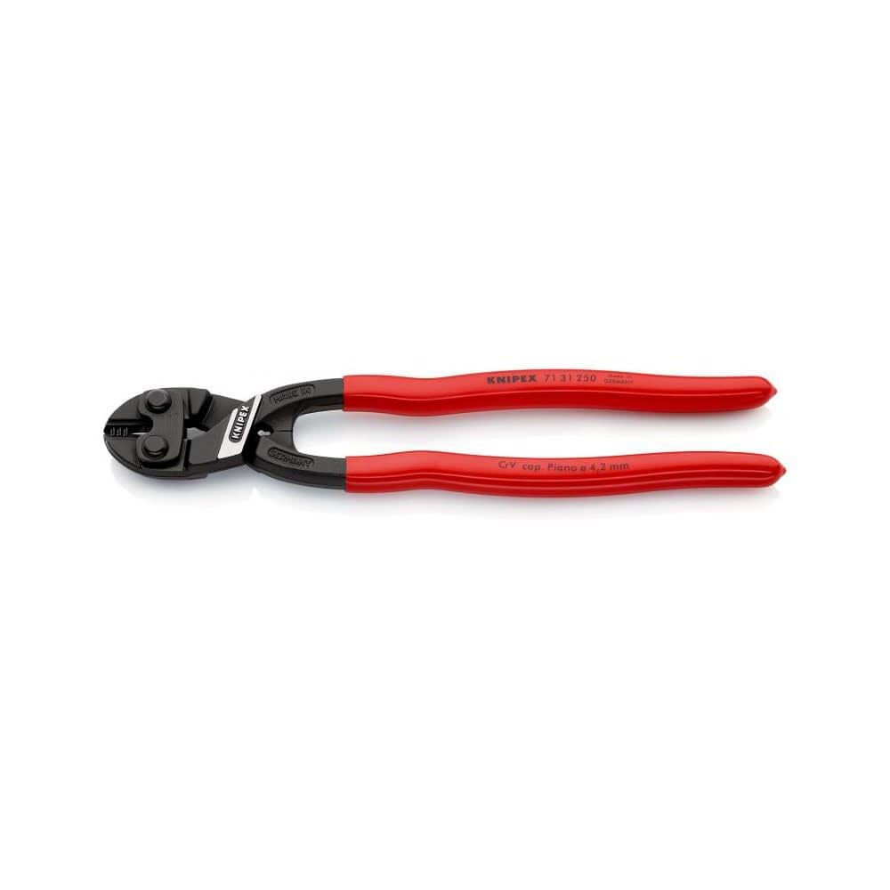 KNIPEX Tools - CoBolt Compact Bolt Cutter With Notched Blade (7131250SBA), 10"