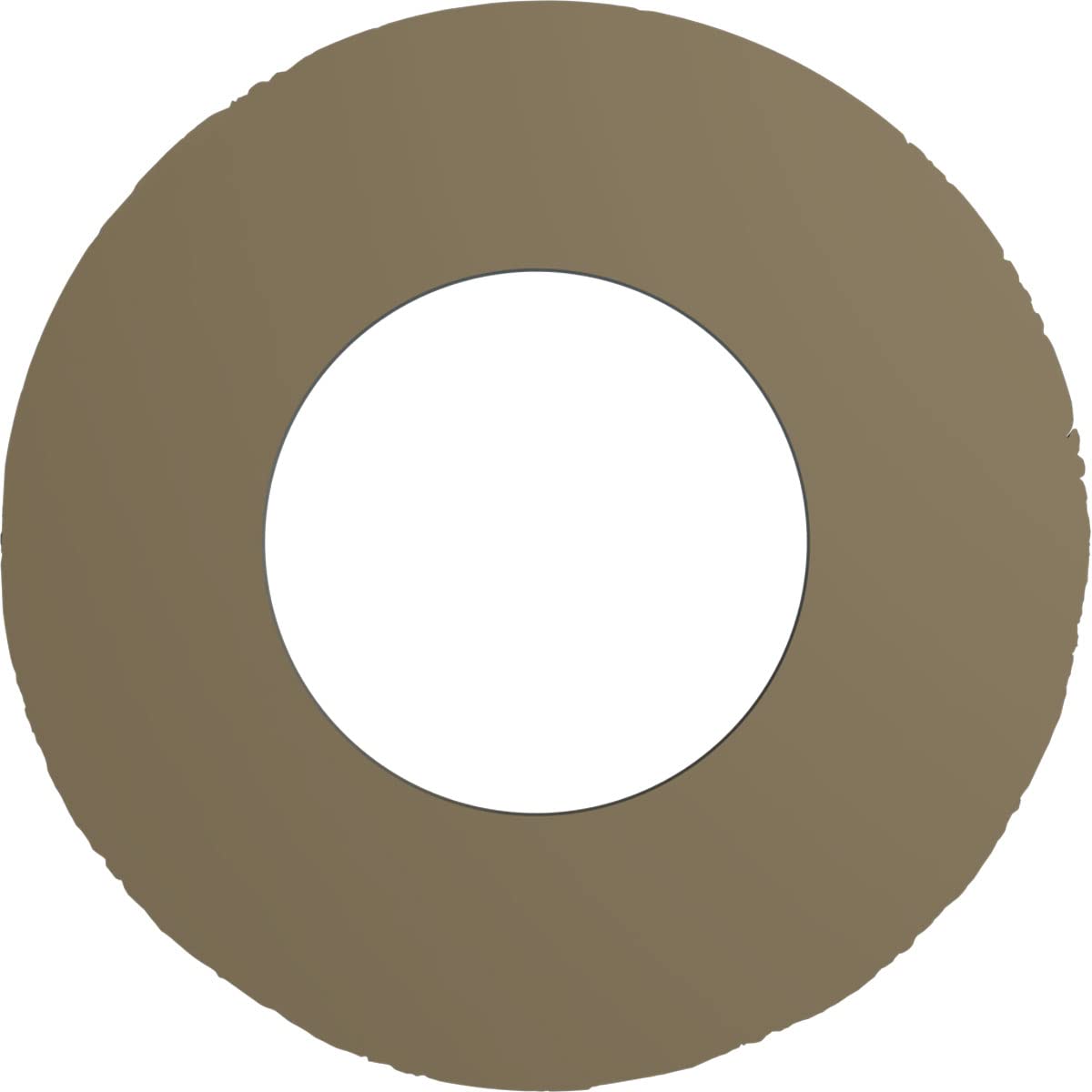 Ekena Millwork CM09CL Claremont Ceiling Medallion, 9"OD x 4 1/2"ID x 1/2"P, Factory Primed