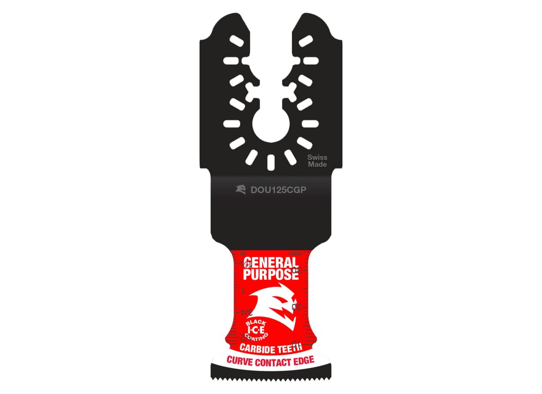 Diablo AMPED Demo Demon Carbide Oscillating Blade, Universal Fit, 1-1/4" W x 1-1/2" D, General Purpose, 3-Pack DOU125CGP3