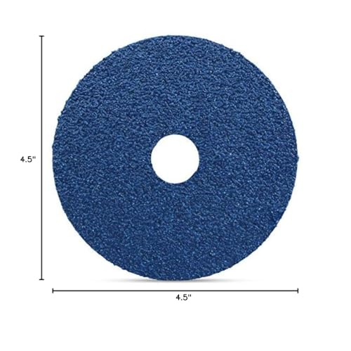 BHA Zirconia Resin Fiber Sanding and Grinding Discs, 4.5” x 7/8”, 36 Grit - 25 Pack