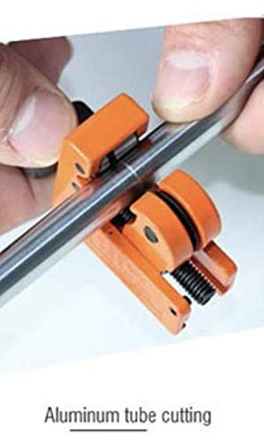 Edward Tools Harden Pro Mini Pipe Cutter 1/8"-7/8" for Copper, Aluminum, PVC & Metal Tubes – Heavy Duty Steel Blade, Multi-Use