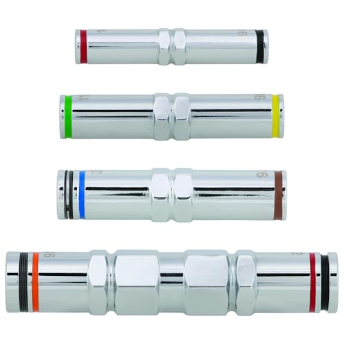 Klein Tools 328091 9-in-1 Multi-Nut Driver Tool, Pass Through Driver with SAE Hex Nut Sizes from 3/16 to 3/4-Inch and Cushion-Grip Handle