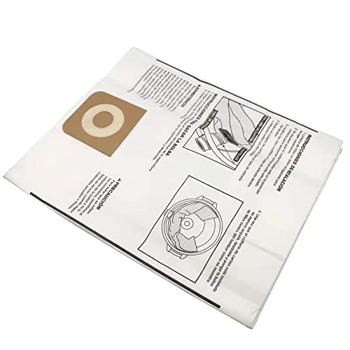 6-Pack Vacuum Dust Bags for Craftsman & Ridgid 16–20 Gallon Shop Vacuums, CMXZVBE38749 Replacement Accessories