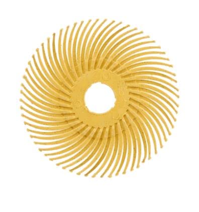 3M Scotch-Brite 80 Grit Yellow Radial Bristle Discs (Pack of 5) for Angle Grinder