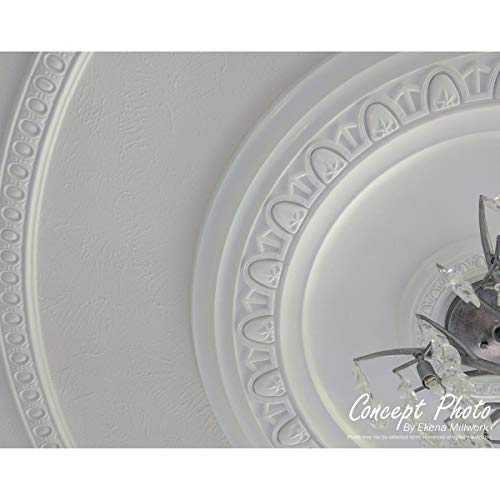 7 7/8"OD x 3/4"P Small Alexandria Ceiling Medallion (Fits Canopies up to 4 5/8")