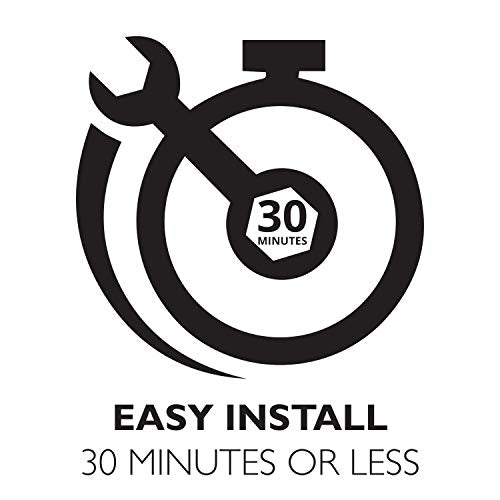 Design House Matte Black Outdoor Wall Light, Jelly Jar Clear Ribbed Glass, Dimmable, Wet Rated, LED-Compatible, 5.25"x7.5"