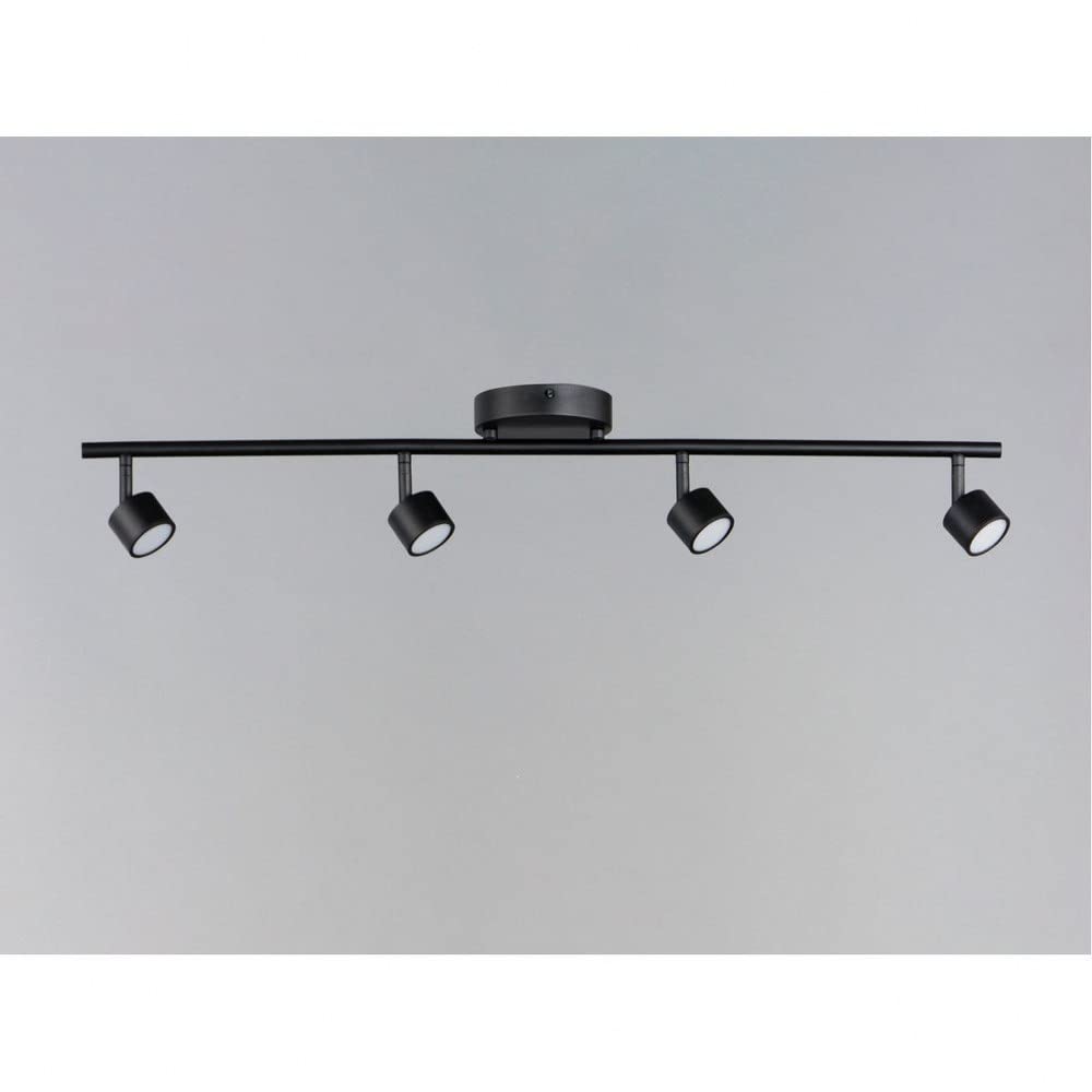 ET2 Taylor 28W 4 LED Fixed Rail Track Light 5 in Wide by 5.75 in high with Black Finish