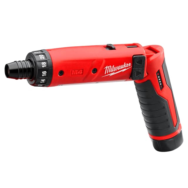 Milwaukee 2101-22 M4 1/4 Hex Screwdriver Kit W/2 Bat