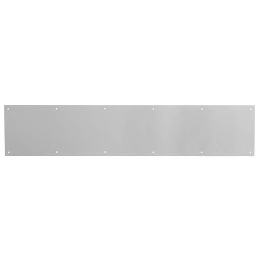 Prime-Line MP4837 Door Kickplate, 6 In. x 34 In., Satin Nickel Aluminum (Single Pack)
