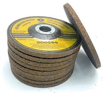 SIGNI Aluminum Grinding Wheel 4 inch for Aluminum Copper Non-Ferrous 10 Pack (Not Load While Grinding) (6mm Thickness)