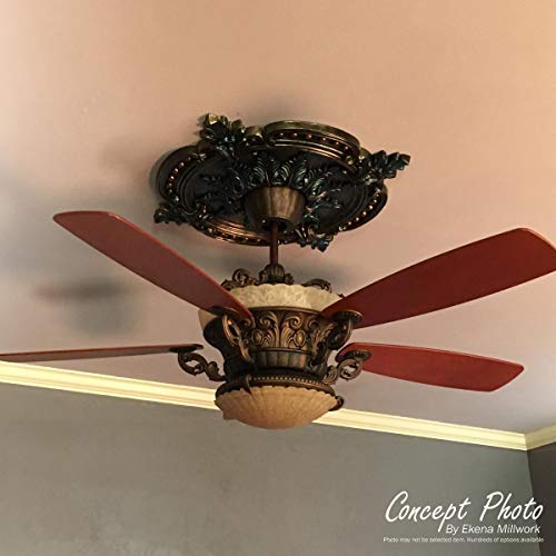 7 7/8"OD x 3/4"P Small Alexandria Ceiling Medallion (Fits Canopies up to 4 5/8")