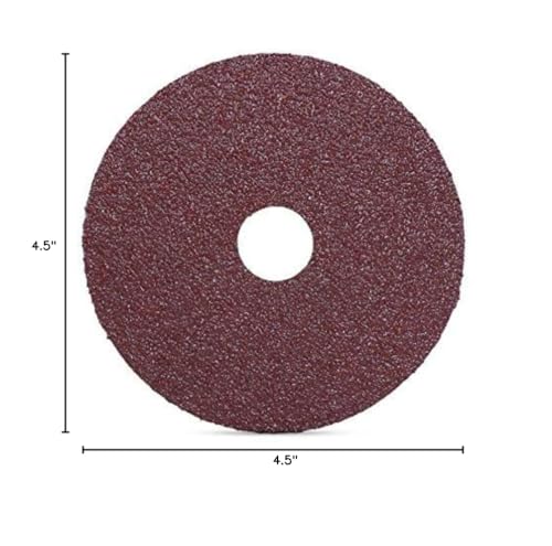 BHA Aluminum Oxide Resin Fiber Sanding and Grinding Discs, 4.5” x 7/8”, 36 Grit - 25 Pack