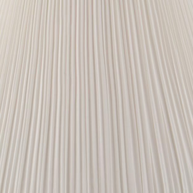 Aspen Creative 33055, Hardback Empire Transitional Spider Lamp Shade, Mushroom Pleated Pleated White, 7" Top x 13" Bottom x 10" Slant