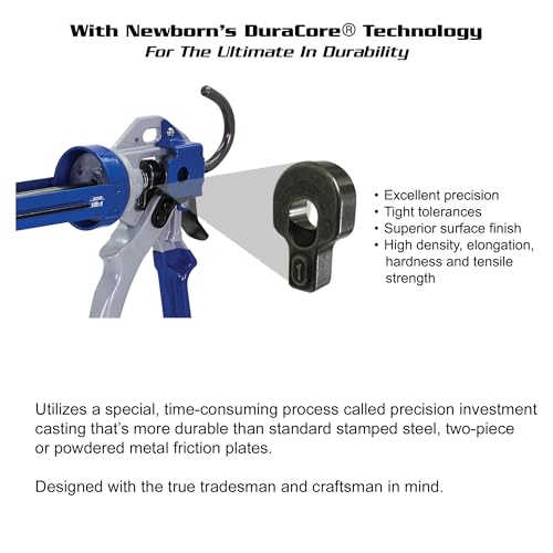 Newborn 250 Super Smooth Rod Revolving Frame Caulking Gun, 1/10-Gallon Cartridge Capacity, 18:1 Thrust Ratio