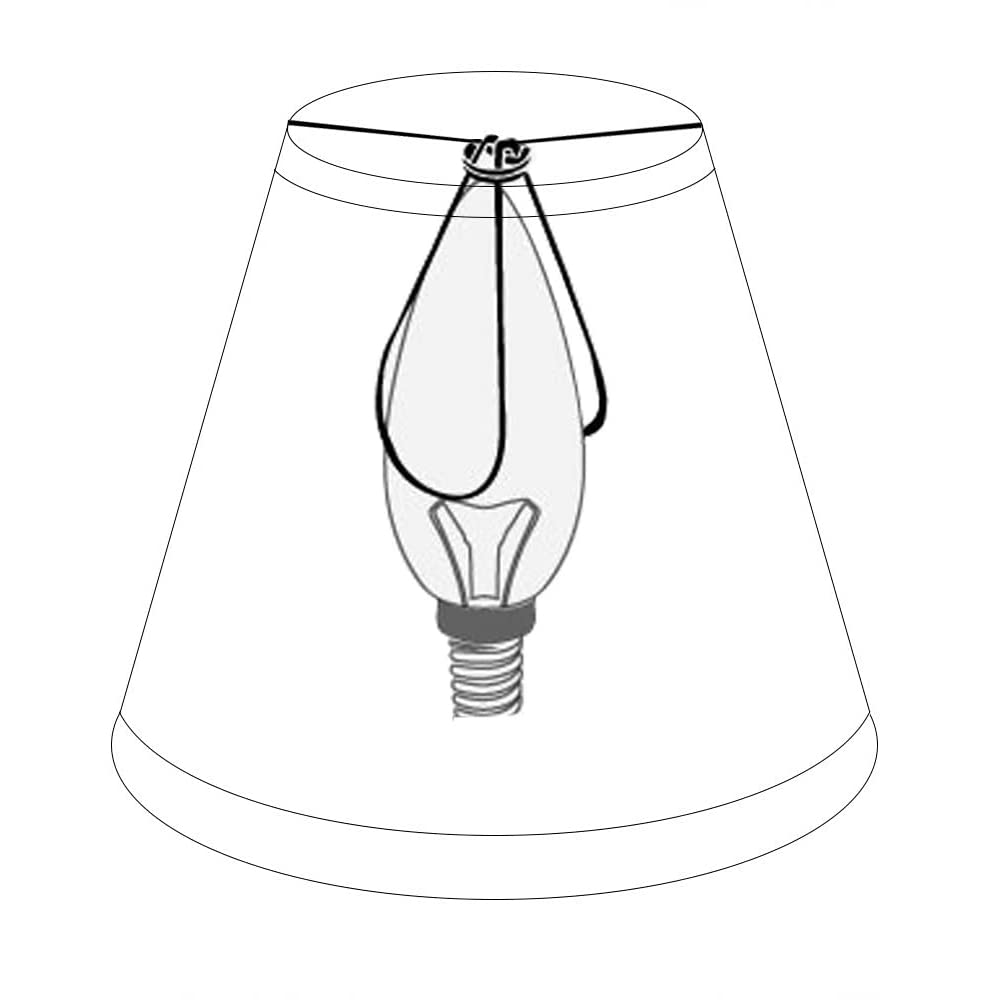 Double Mini White Barrel Clip-On Lamp Shades (Set of 2), TOOTOO STAR Fabric Replacement for Table, Wall, Floor & Chandelier Lamps, 3x6x5 in