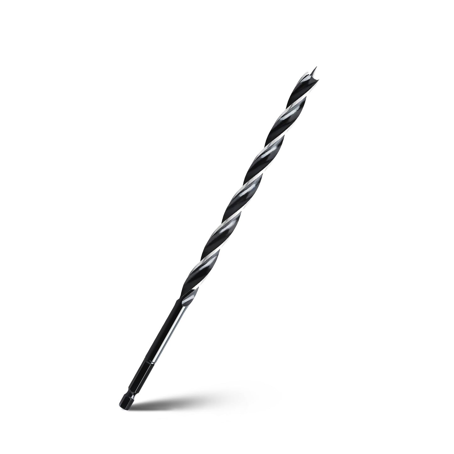 1/4" x 10" Auger Drill Bit for Wood, Hex Shank Tri-Flute Ship Auger Bit for Soft & Hard Wood, Plastic, Drywall & Composites