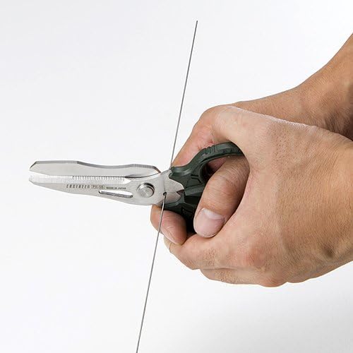 ENGINEER PH-55 Multi-Function 160mm Scissors for Electricians, 4-in-1 Combi Blade – Cuts Carpet, Leather, Wire, Rope & More, Japan