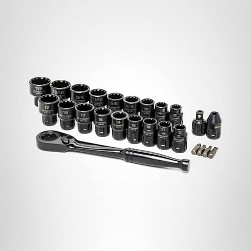 Crescent 25 Piece 3/8" Drive Pass-Thru X6 Standard Spline Mechanics Tool Set - CX6PT25
