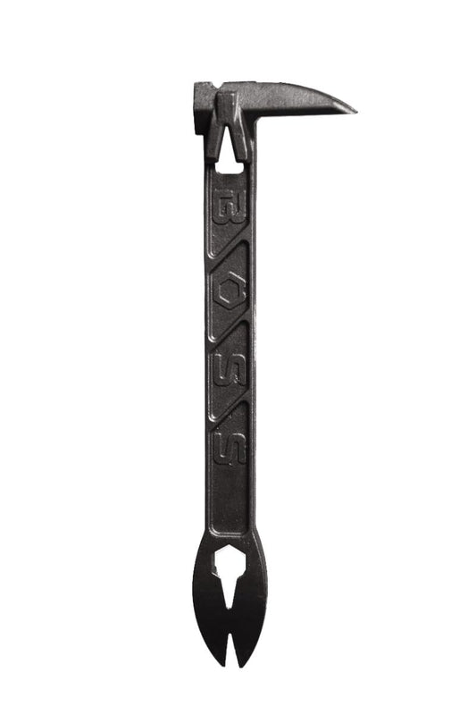 Boss Hammer 9” Boss Paw – Heavy-Duty Steel Cats Paw Nail Puller with 4-Point Pull, 13mm Wrench & Striking Face, USA Made