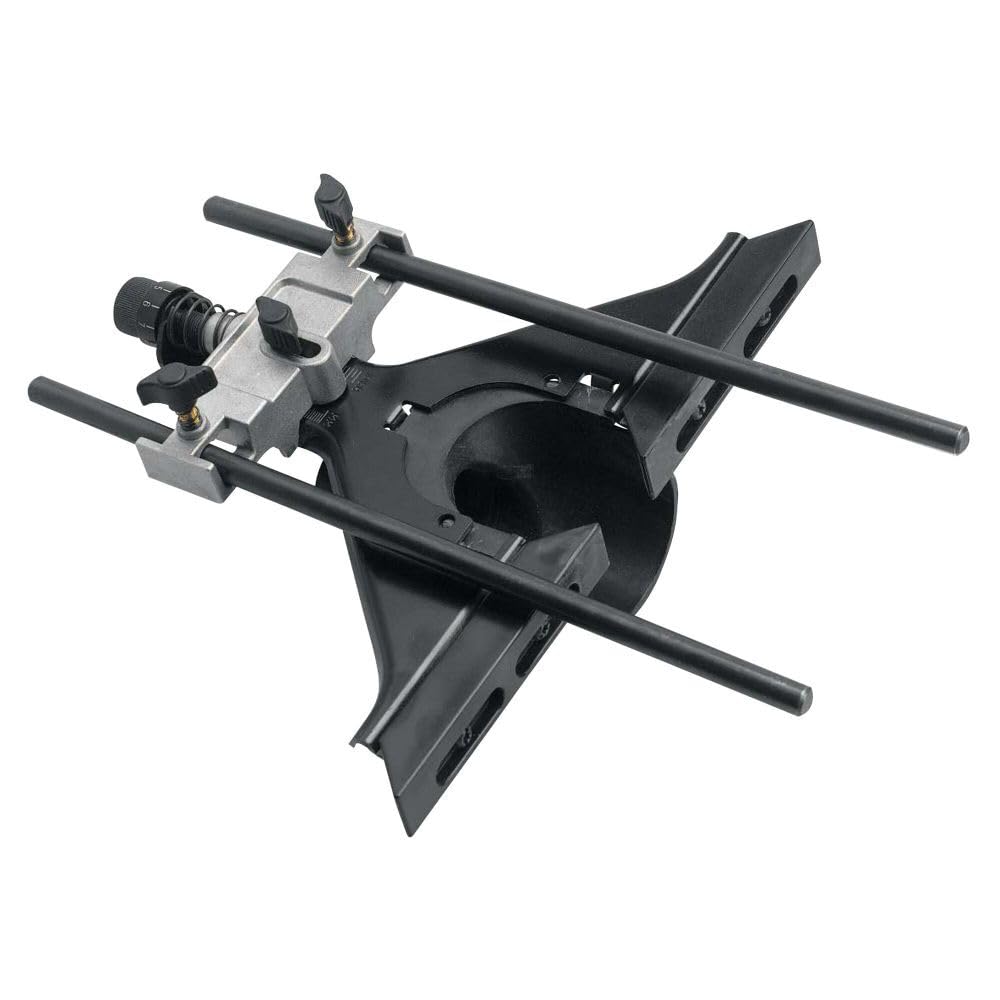 DEWALT Universal Router Edge Guide with Dust Collection, Fine Adjustment, Vacuum Adaptor (DW6913)