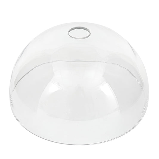 Euzhilumi Bowl Glass Lamp Shade Replacement, 1-5/8 inch Fitter, 11.8" Diameter, 6.1" Height, Clear Glass Globe Cover