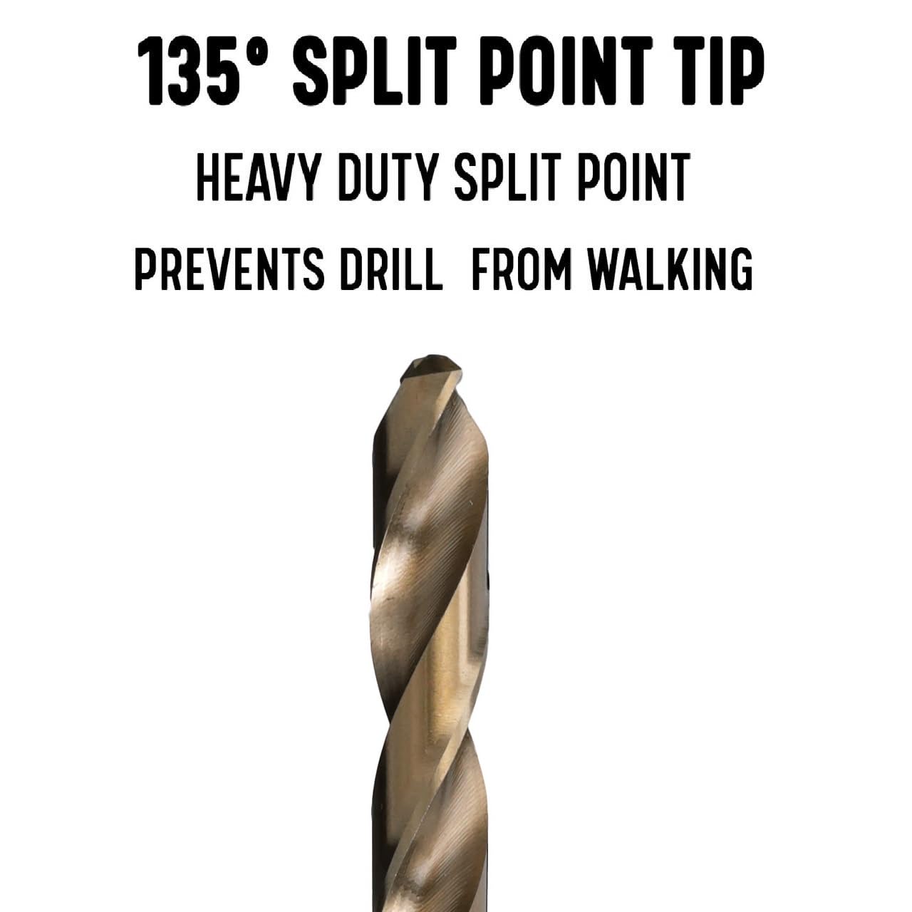 Drill America DWDCO30P12 #30 Cobalt Drill Bit (Pack of 12), DWDCO Series