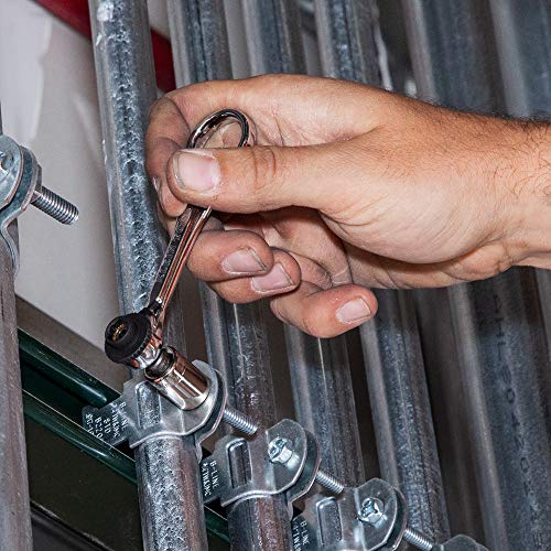 Klein Tools 85515HD 3-Piece Tool Set, Mini-Ratchet, 12-in-1 Impact Stubby Multi-Bit Driver and 5-in-1 SAE Impact Socket Set, Tools for Tight Spaces