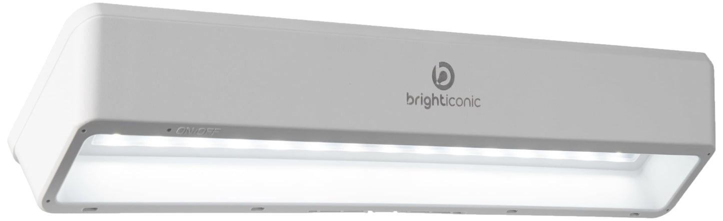 Brighticonics 2pck Solar Address Sign Light – IP65 Waterproof LED Lighted House Numbers – Easy Install, Auto Dusk-Dawn ON/Off, Outdoor Solar Address Signs for Yard, Homes, Business - Cold White 6000K