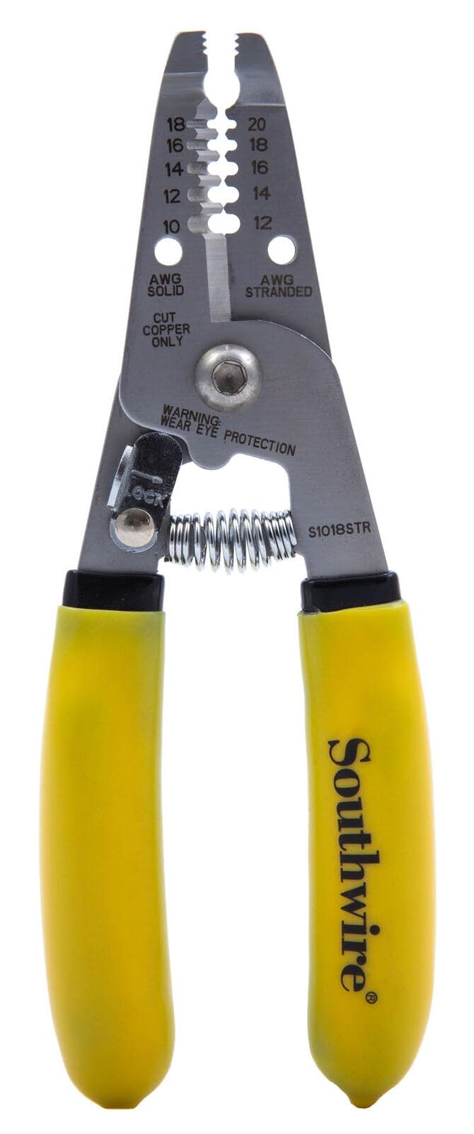 Southwire S1018STR Wire Stripper & Cutter Tool for 10–18 AWG Solid & 12–20 AWG Stranded Wire