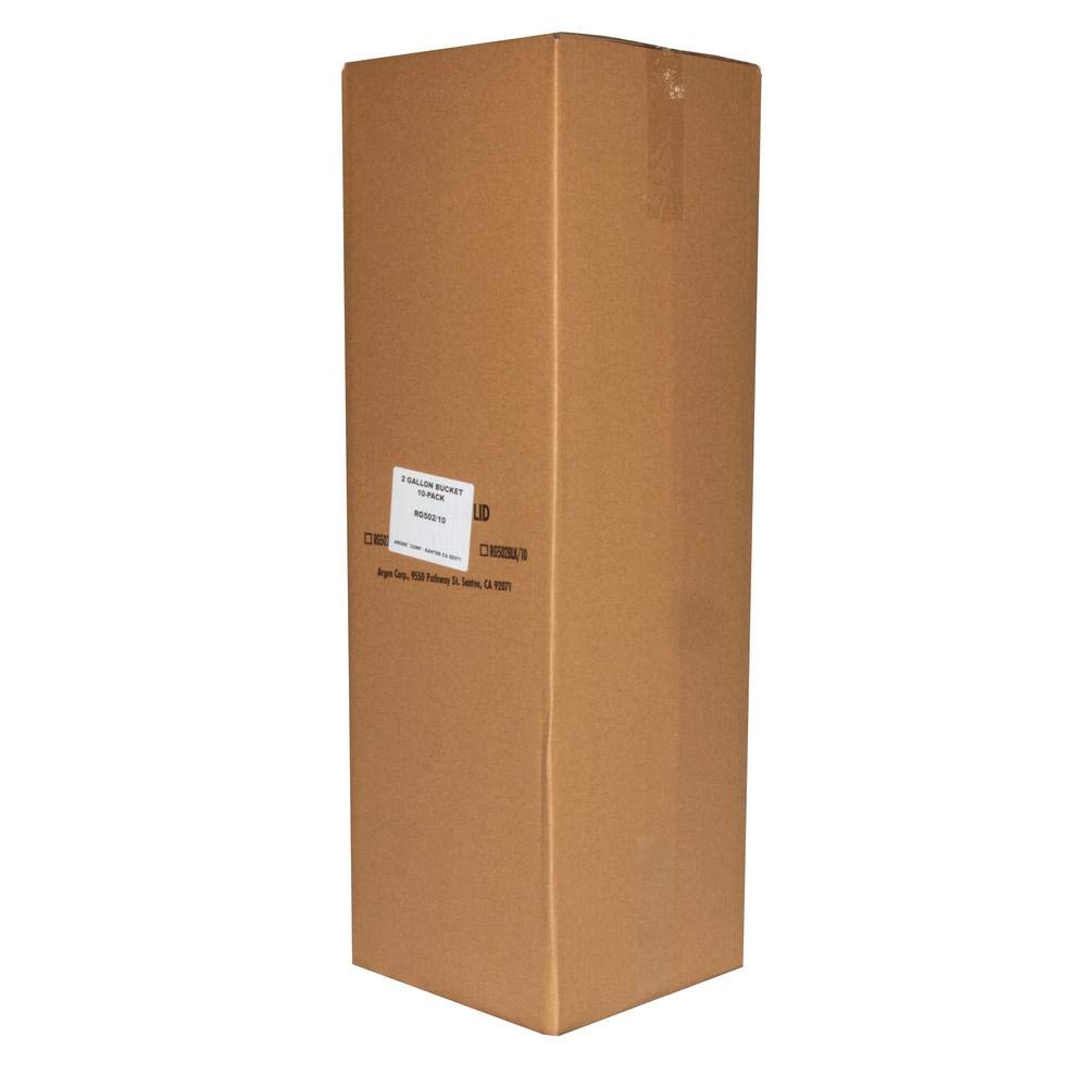 Argee RG502 Bucket, White (Pack of 10)