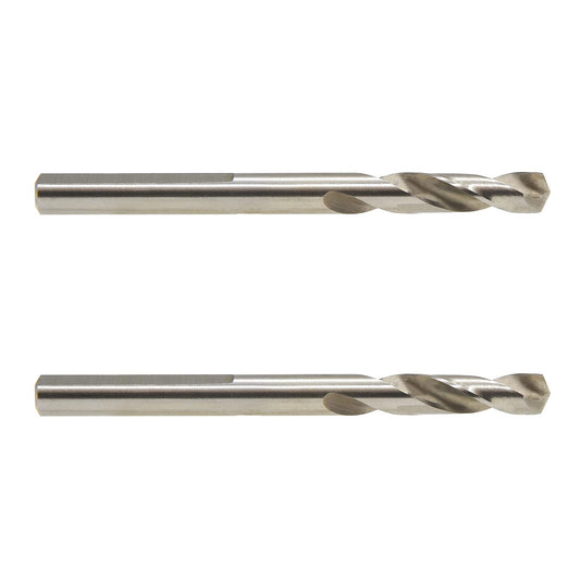 MaxTool 2PCs 1/4" x 3-1/16" Overall Length HSS Pilot Drill BITS STUB Drills Short for holesaw arbors up to 1.5" Cut-Depth; BA02W06R1030P2