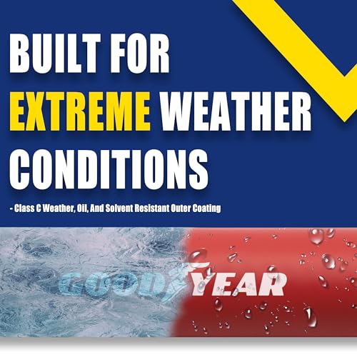 Good Year 10318 3' x 3/8" 250 PSI Rubber Whip Hose, Red