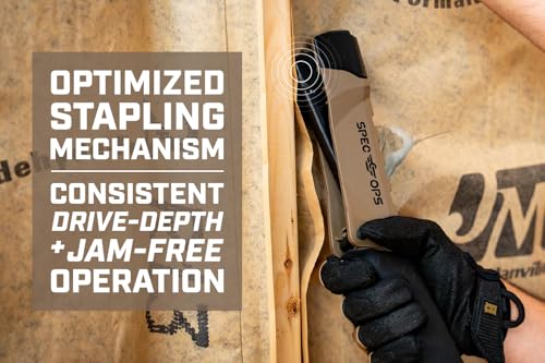 Spec Ops Tools Heavy Duty Hammer Tacker, 1/4", 5/16" or 3/8" Staples, Metal Strike Cap, 3% Donated to Veterans