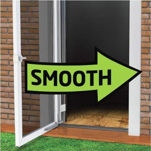 Touch 'n Hold Smooth - Heavy Duty Door Closer System (White)