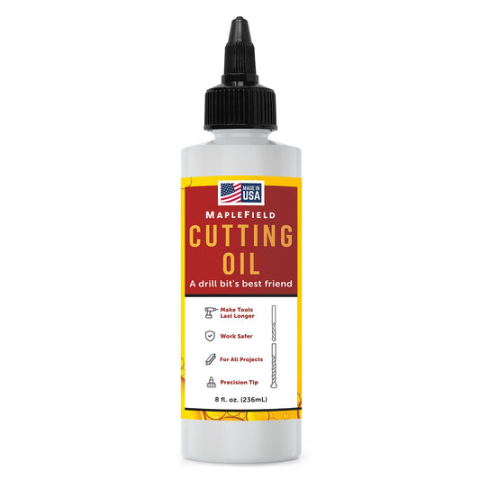 Thread Cutting Oil for Metal Drilling & Milling – Precision Drill & Tapping Fluid, 8oz, Made in USA