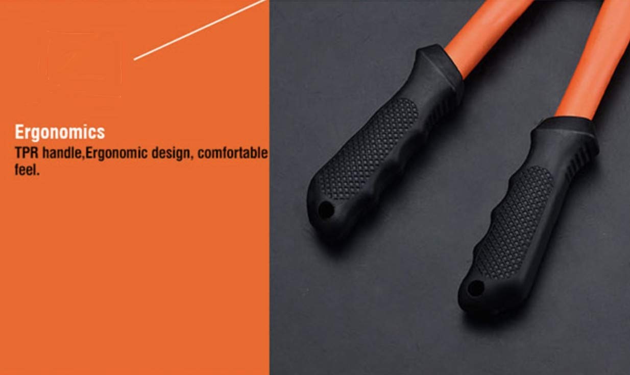 Edward Tools 14" Small Bolt Cutter, Heavy Duty T8 Steel Blade for Wire, Chain, Metal Rods & Screws, Compact with Rubber Grip Handles