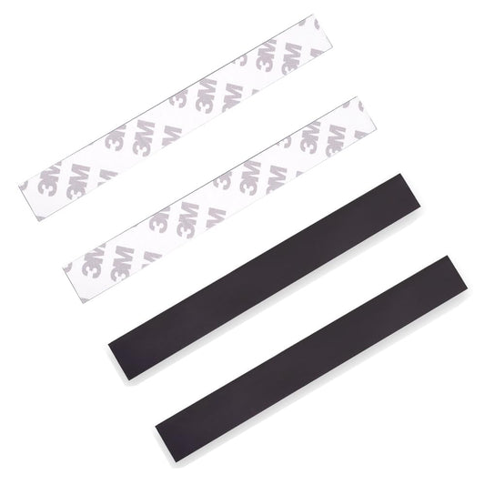 RecDec 4-Pack Magnetic Strip Replacement for Under Cabinet LED Lights, Adhesive Mount Holder for Motion Sensor Cupboard, Closet, Sink