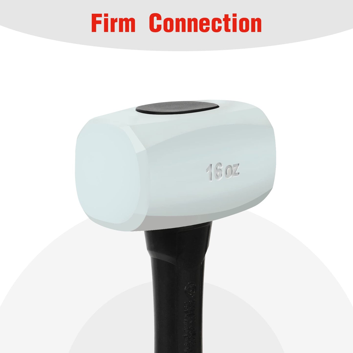 Goldblatt 16 oz Rubber Mallet, Double-Faced Soft Hammer with Low Recoil, Soft-Grip Handle for Woodworking, Flooring & Camping