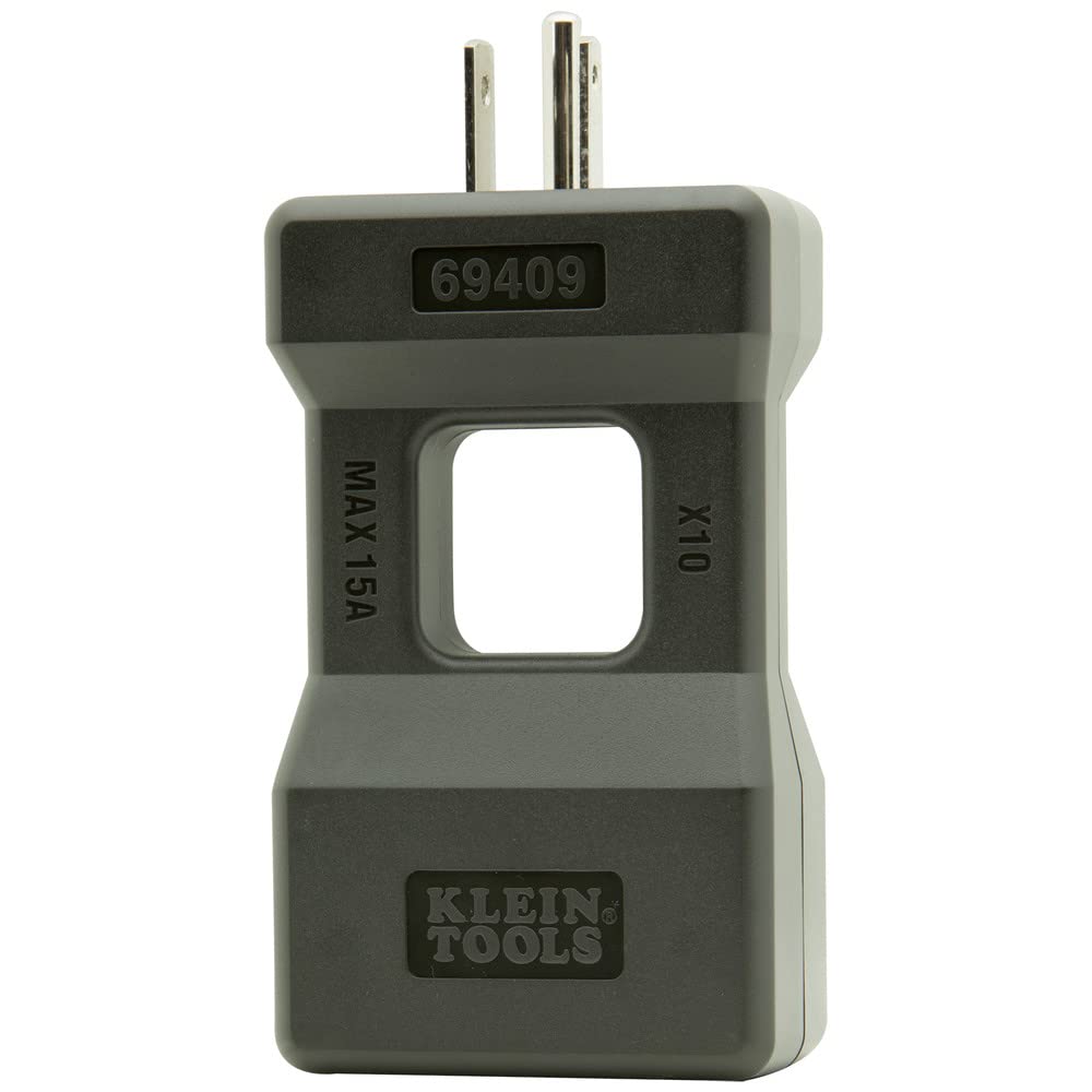 Klein Tools 69409 Line Splitter for Clamp Meter, Measures up to 15A Current Draw, 10x Measurement, Designed for North American Outlets