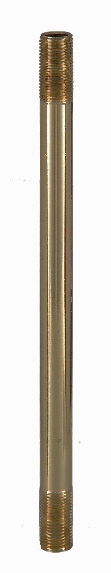 B&P Lamp® 18 Inch Solid Brass 1/8 IP Threaded Rod
