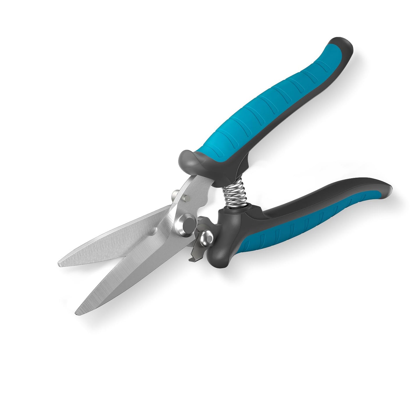 GARTOL 8" Heavy Duty All-Purpose Scissors – Razor-Sharp Tin Snips for Metal, Wire, Insulation, Rope, Cardboard | Ergonomic DIY Tool