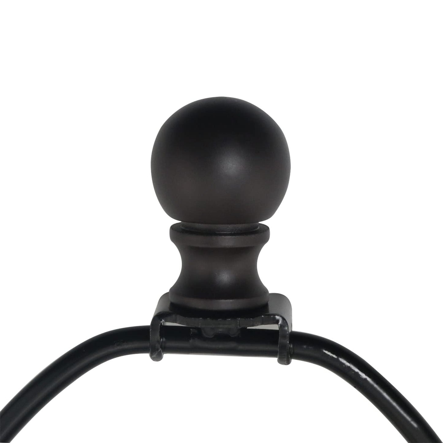 DGBRSM 2pcs Dual -Thread Lamp Finial Oil Rubbed Bronze Steel Ball Knob Lamp Shades Finials Cap Knob Lamp Decoration for Lamp Harp Holder