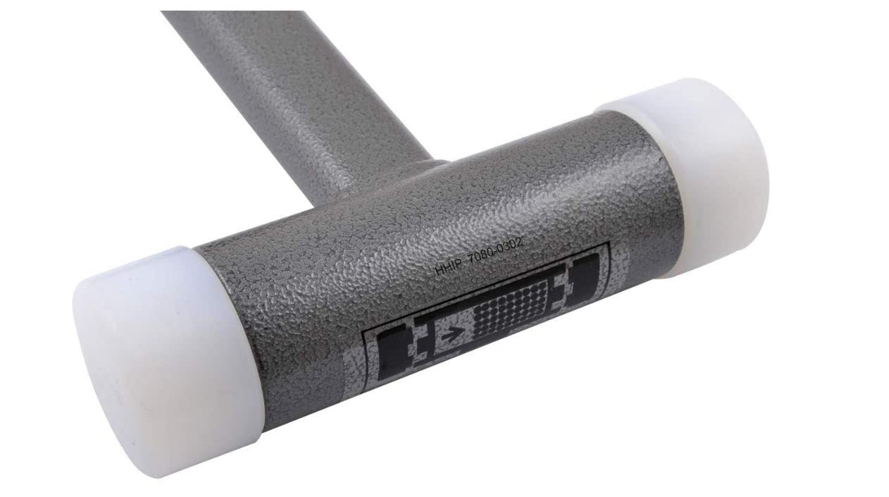 HHIP Pro Series 7080-0302 Vertex Dead Blow Hammer, Deadblow Mallet w/UPE Plastic Face, 1.2” Diameter Steel Shot Head, Non-Marring, 16 oz