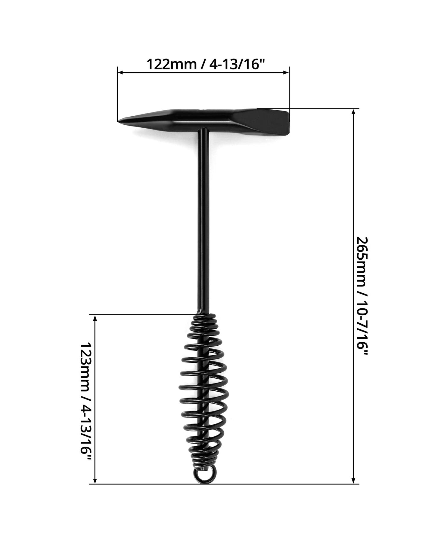 QWORK Welding Chipping Hammer, 2 Packs 10.5" Two-head Hammer with Coil Spring Handle Welding Cleansing and Crushed Ice