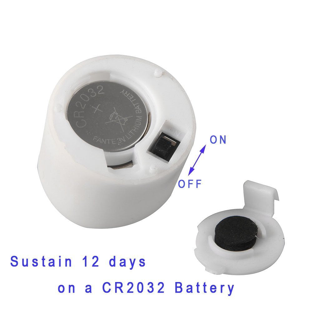 eLander LED Tea Lights Flameless Candle with Timer, 6 Hours on and 18 Hours Off, 1.4 x 1.3 Inch, Warm White, [12 Pack]