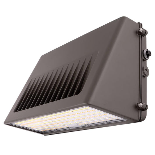 Konlite 125W/105W/76W LED Wall Pack Light, Selectable Wattage & CCT, Full-Cutoff, 20,812LM, Energy-Efficient Outdoor Commercial Light
