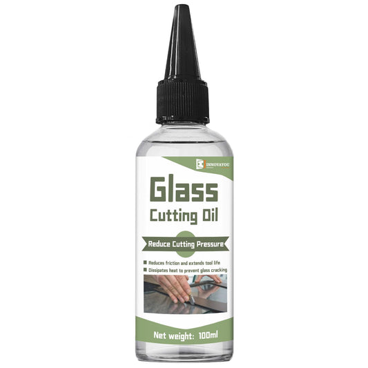 INNOVAYOU Glass Cutting Oil 3.38oz, Extends Cutter Life, Ensures Clean Cuts, for Stained Glass, Mirror & Tile