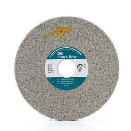 3 -PK 3M 13617 Scotch-Brite Exl Deburring Wheel 6 Inch X 1 Inch X 1 Inch 8A Med // 7000000734