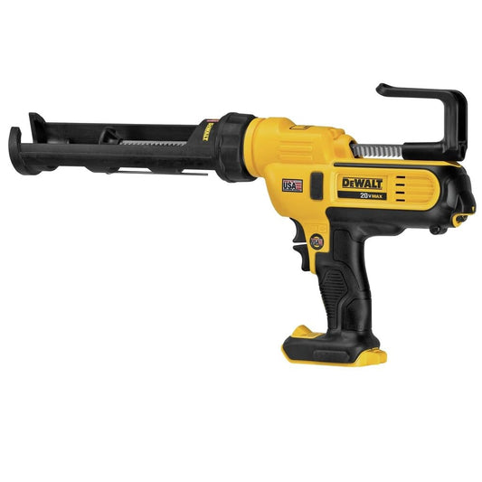 DEWALT 20V MAX Caulking Gun, Cordless, 10oz, Variable Speed Trigger, Interchangeable Canister Trays, Bare Tool Only (DCE560B)